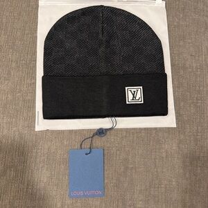 Louis Vuitton Charcoal Knit Hat